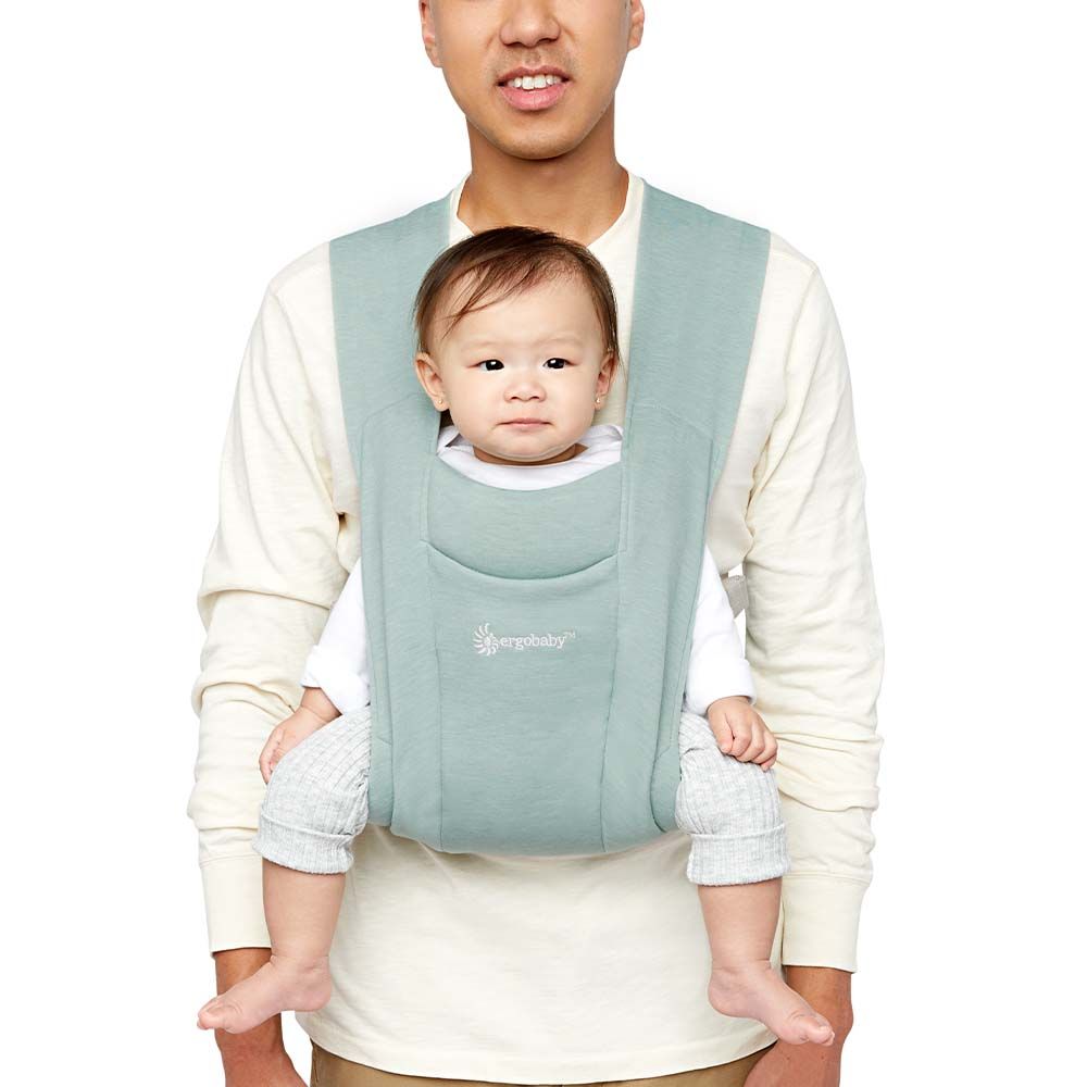 Marsupiu Ergobaby Embrace Jade, Moale și Ergonomic - imagine 3