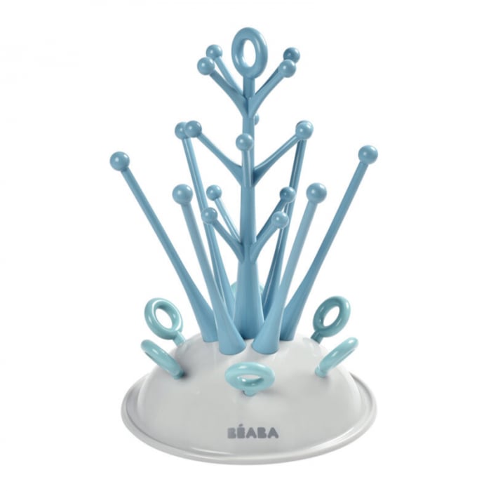 Uscător Biberoane Beaba Blue, 6 Biberoane