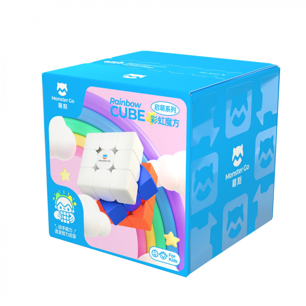 Cub Gan Monster Rainbow 3x3 - Ideal Începători