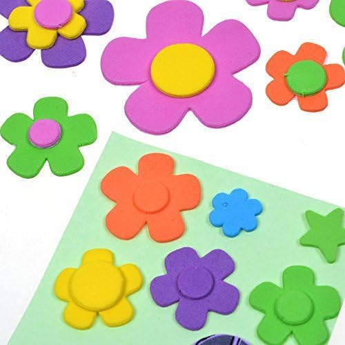 Set 30 Stickere Flori Hartie Gumata Amacs