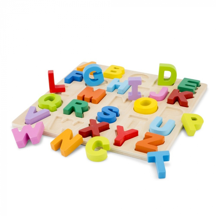 Puzzle Lemn Alfabet Litere Mari | New Classic Toys