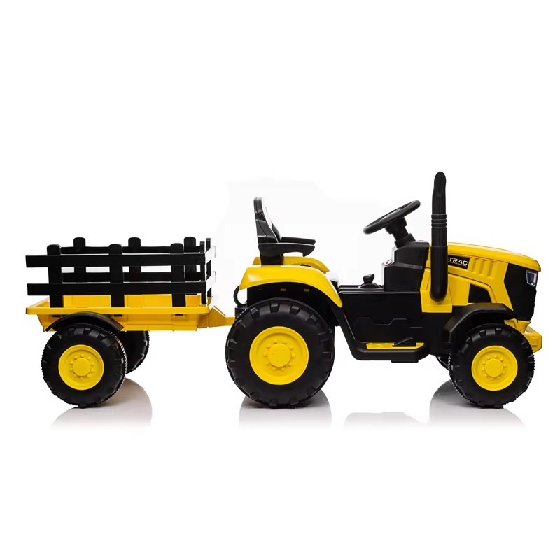 Tractor Nichiduta Track Yellow 12V Kids - imagine 3