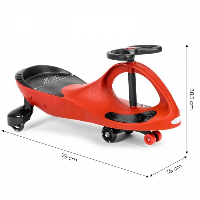 PlasmaCar Ecotoys Rosu, Gravitationala 120kg - imagine 8
