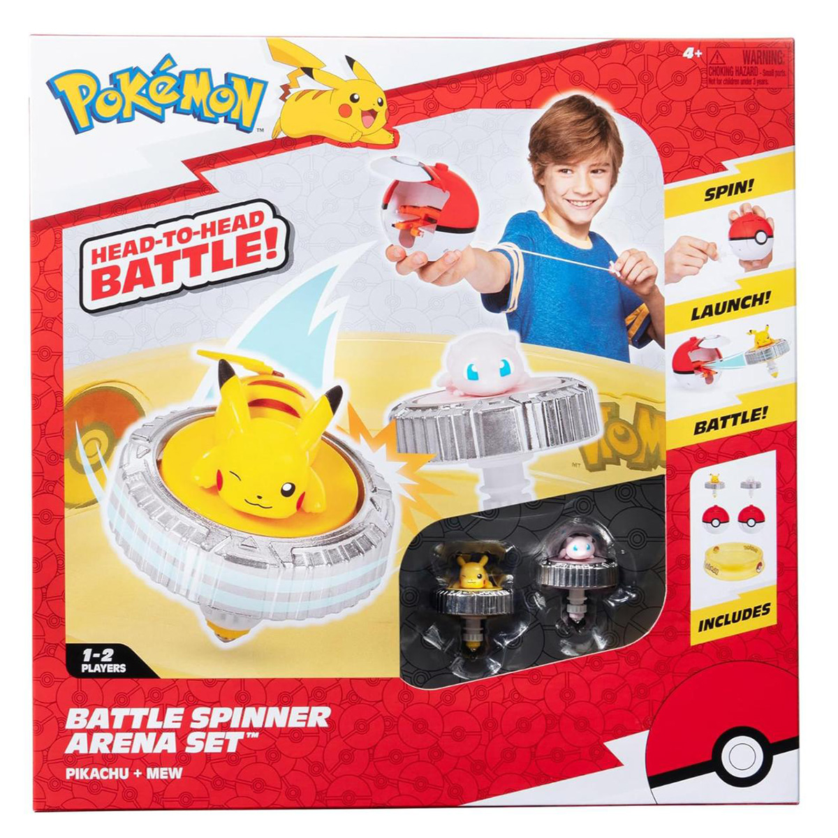 Pokémon Battle Spinner Arena | Pikachu vs Mew