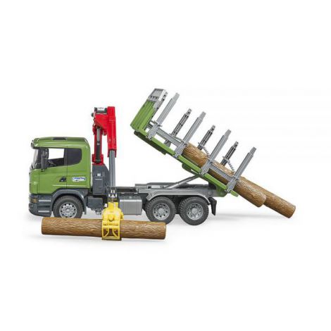 Camion Forestier Scania cu Macara Bruder - imagine 2