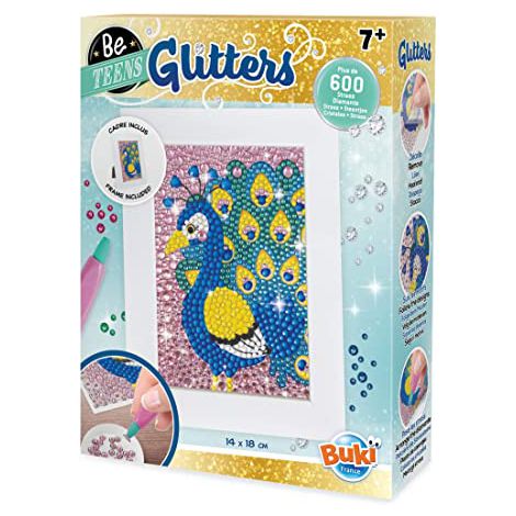 Set Creatie Glitters Paun Buki France - Jucarie Beade