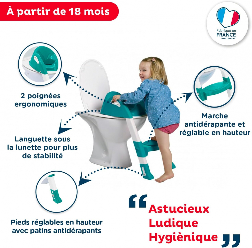 Reductor toaleta cu scarita Thermobaby Kiddyloo - imagine 8