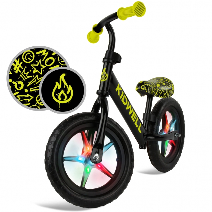 Bicicleta Kidwell Rebel Neon cu Roti LED - imagine 8