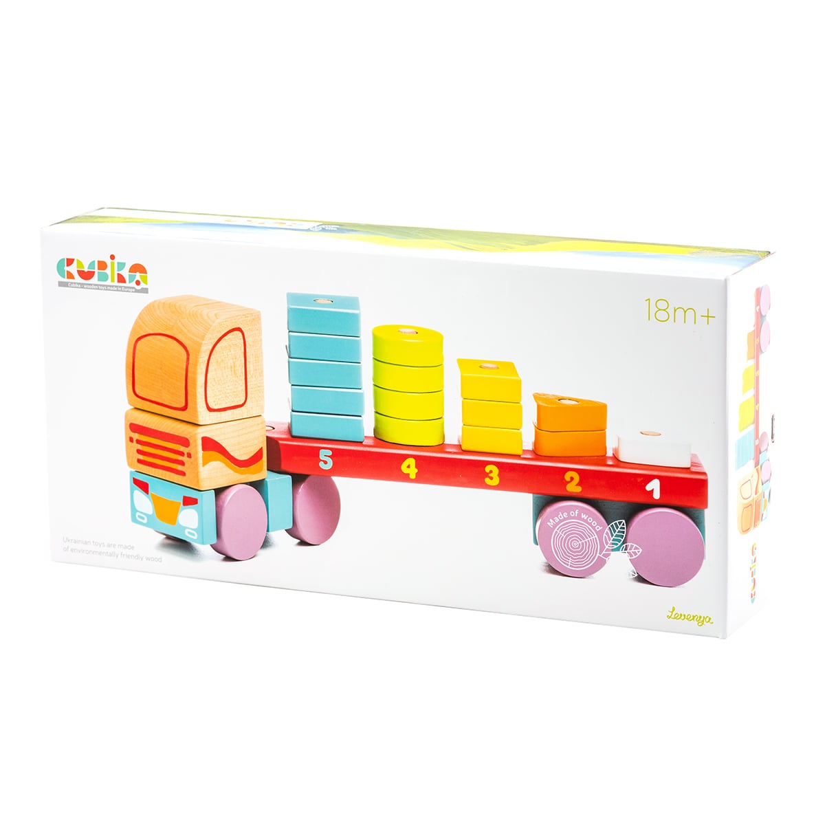 Cubika Camion Forme Geometrice Lemn