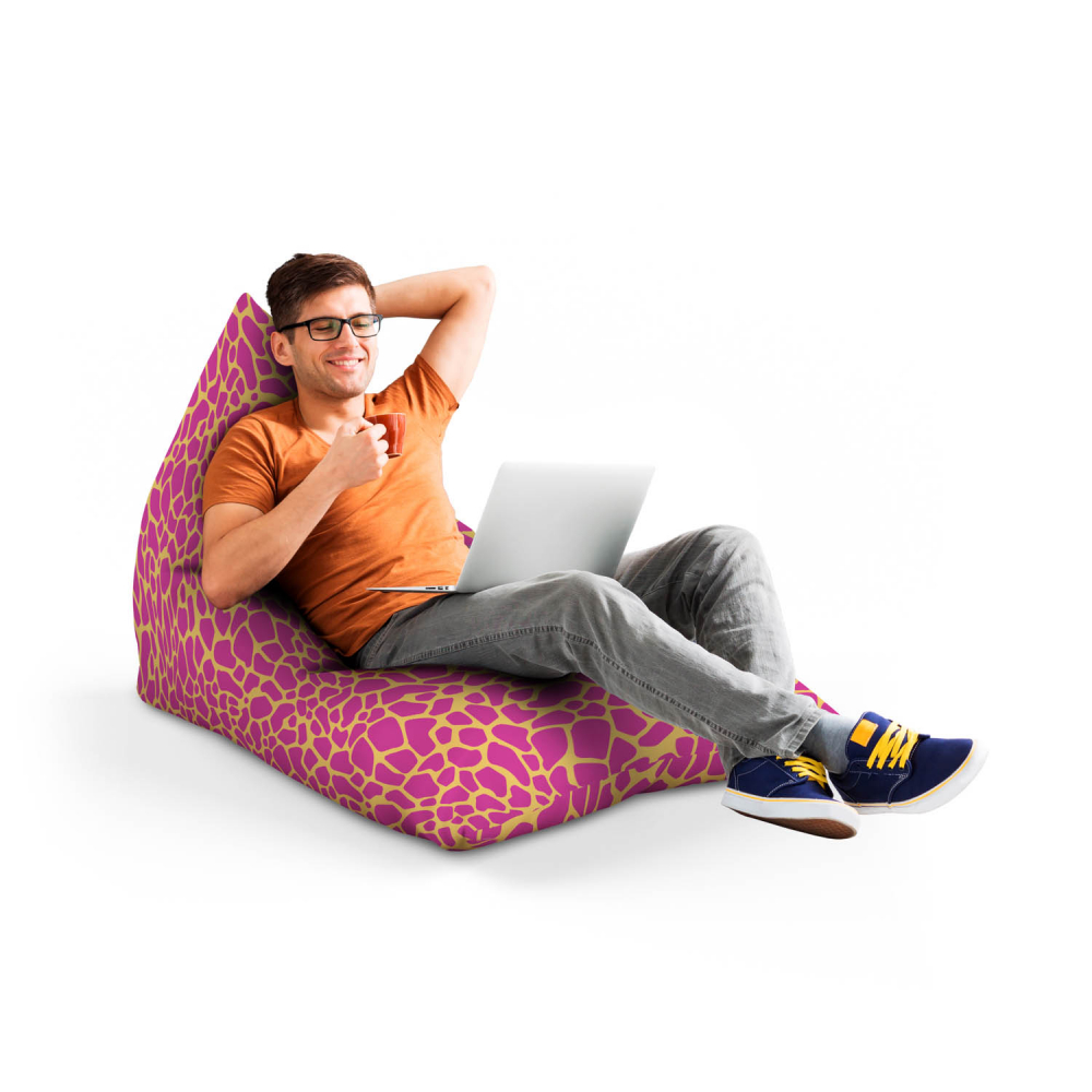 Fotoliu Puf Updeco Giraffe Pink, Lounge - imagine 4
