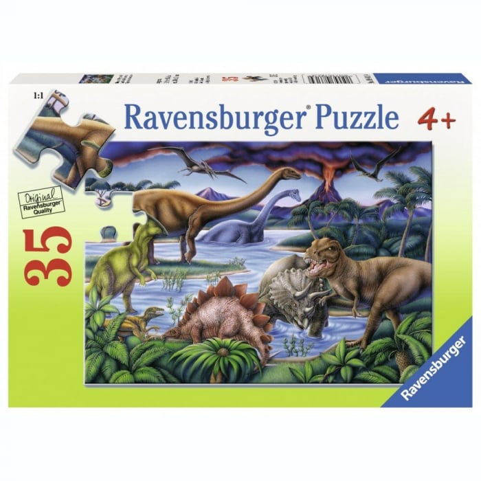 Puzzle Ravensburger Dinozauri 35 piese