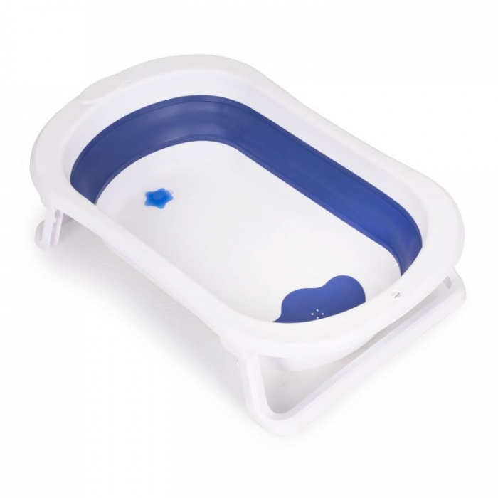 Cadita de baie Ecotoys HA-B27 Albastru, Pliabila - imagine 2