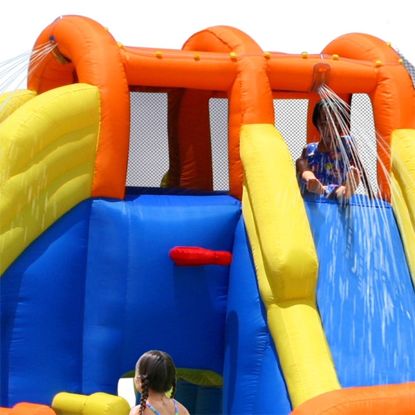 Parc Acvatic Gonflabil Happy Hop cu Tobogane
