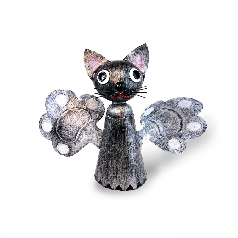 Decorațiune Grădină Pisicuță Metal Model Morișcă - imagine 3