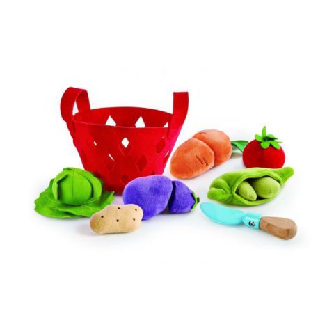 Hape Cos Legume Joc Educativ Lemn Ecologic - imagine 2