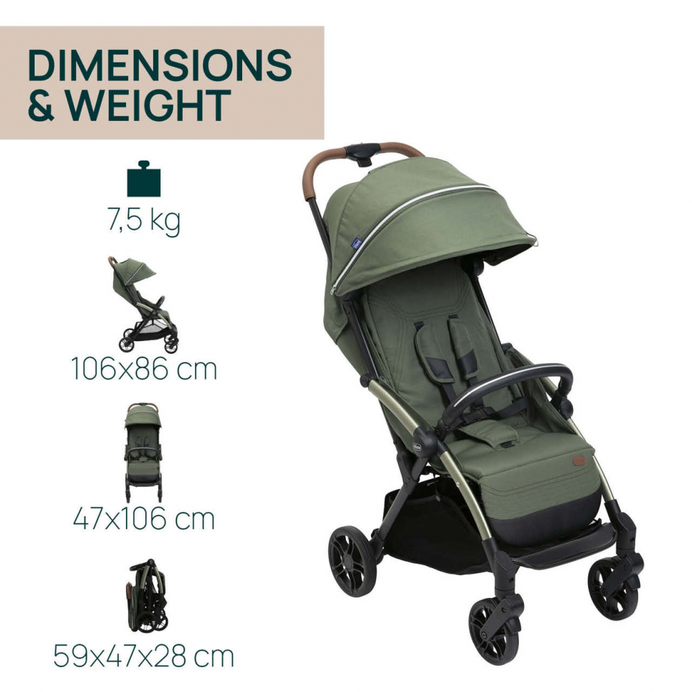 Chicco Goody XPlus Carucior Sport 0luni+ Verde - imagine 10