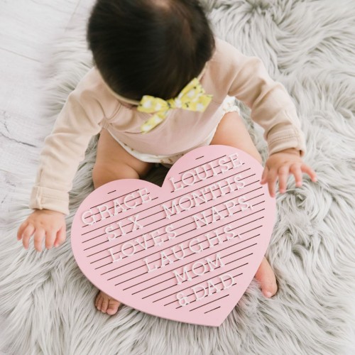 Tabla Decorativă Pearhead cu Litere - Personalizare Inimioară - imagine 4