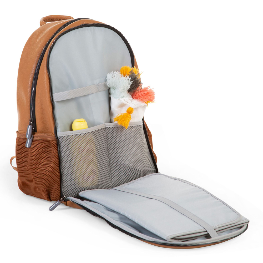 Rucsac infasat Childhome eco-leather maro - imagine 4
