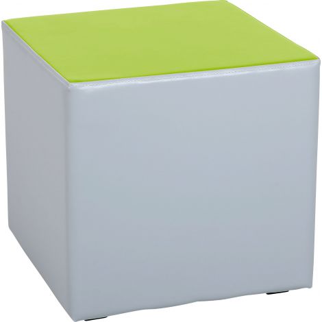 Puf Mic Gri-Verde Lime Moje Bambino | Confortabil