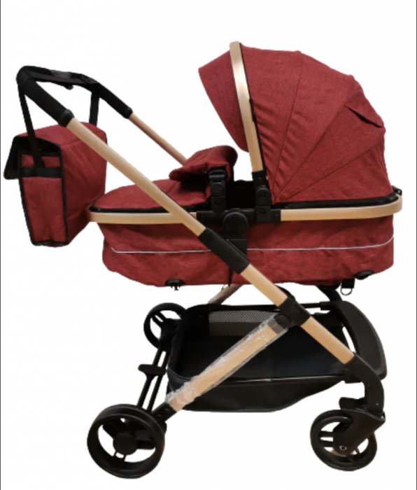 Carucior 2 in 1 Krista 608 Rosu, Aluminiu