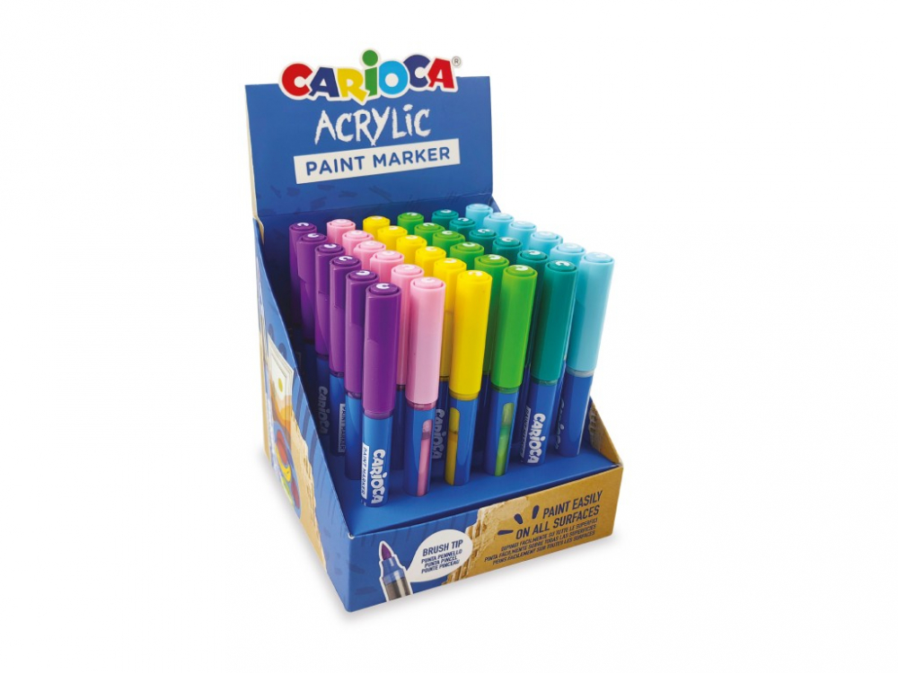 Set 36 Markere Carioca Pastel - Desen Creativ
