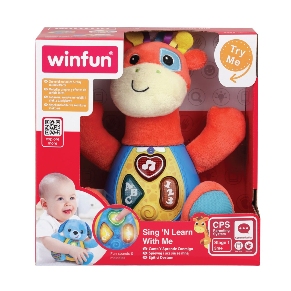 Winfun Girafa Patch Cântă și Învață - Joc Educativ