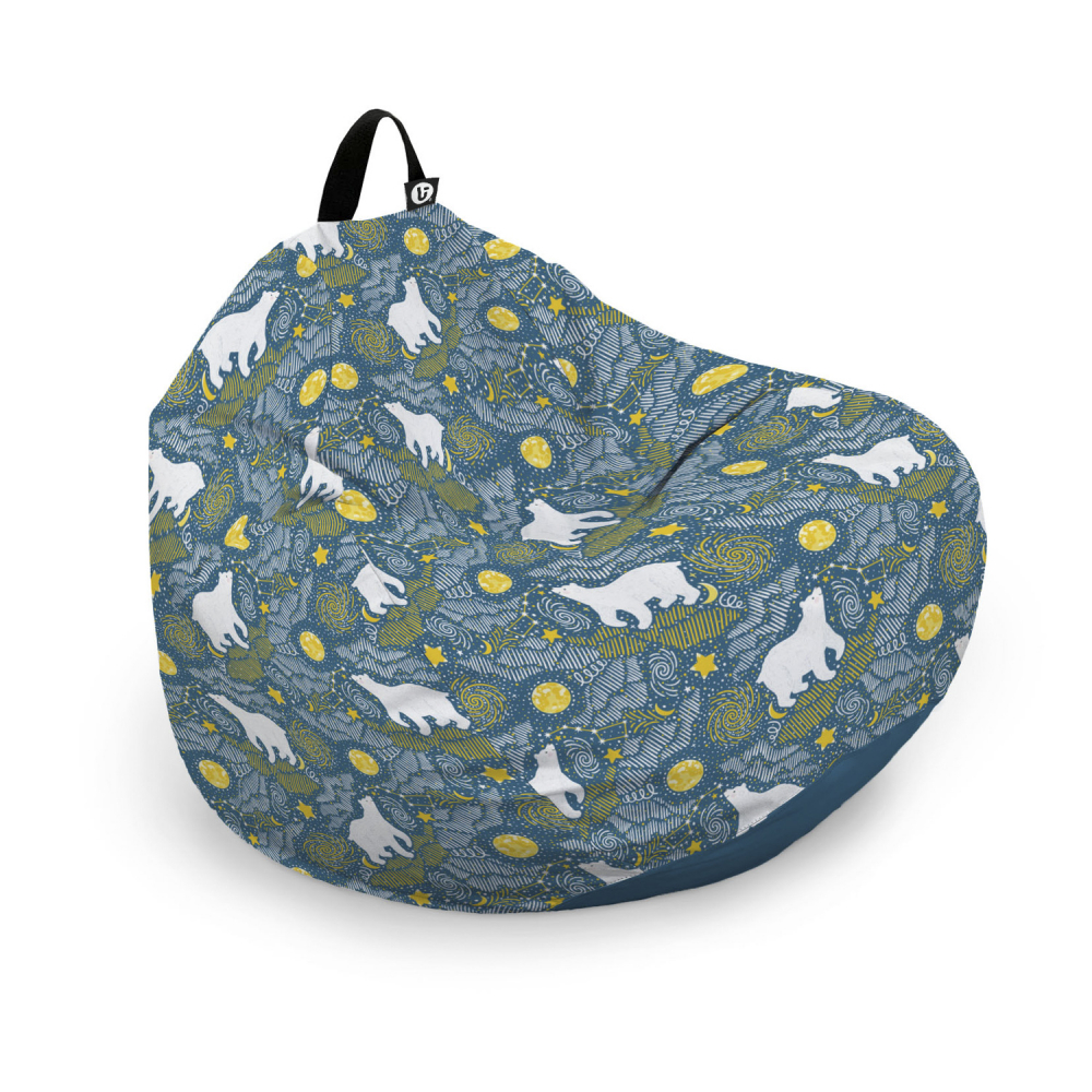 Husa Fotoliu Puf Bean Bag Para XL Urși Polari - imagine 6