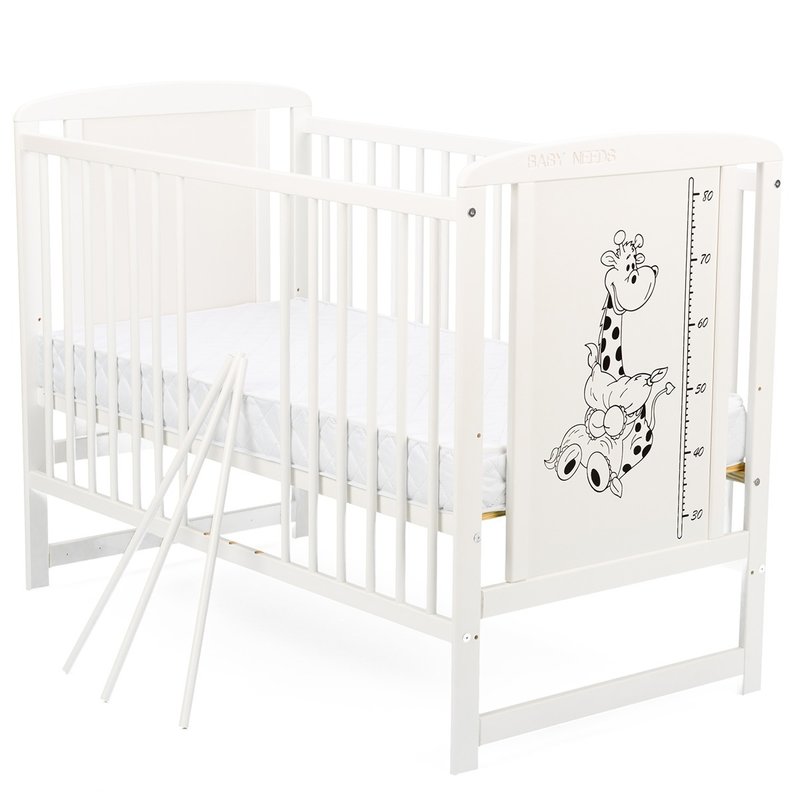 Patut Timmi Babyneeds Girafa Alb 120x60 cm - imagine 2
