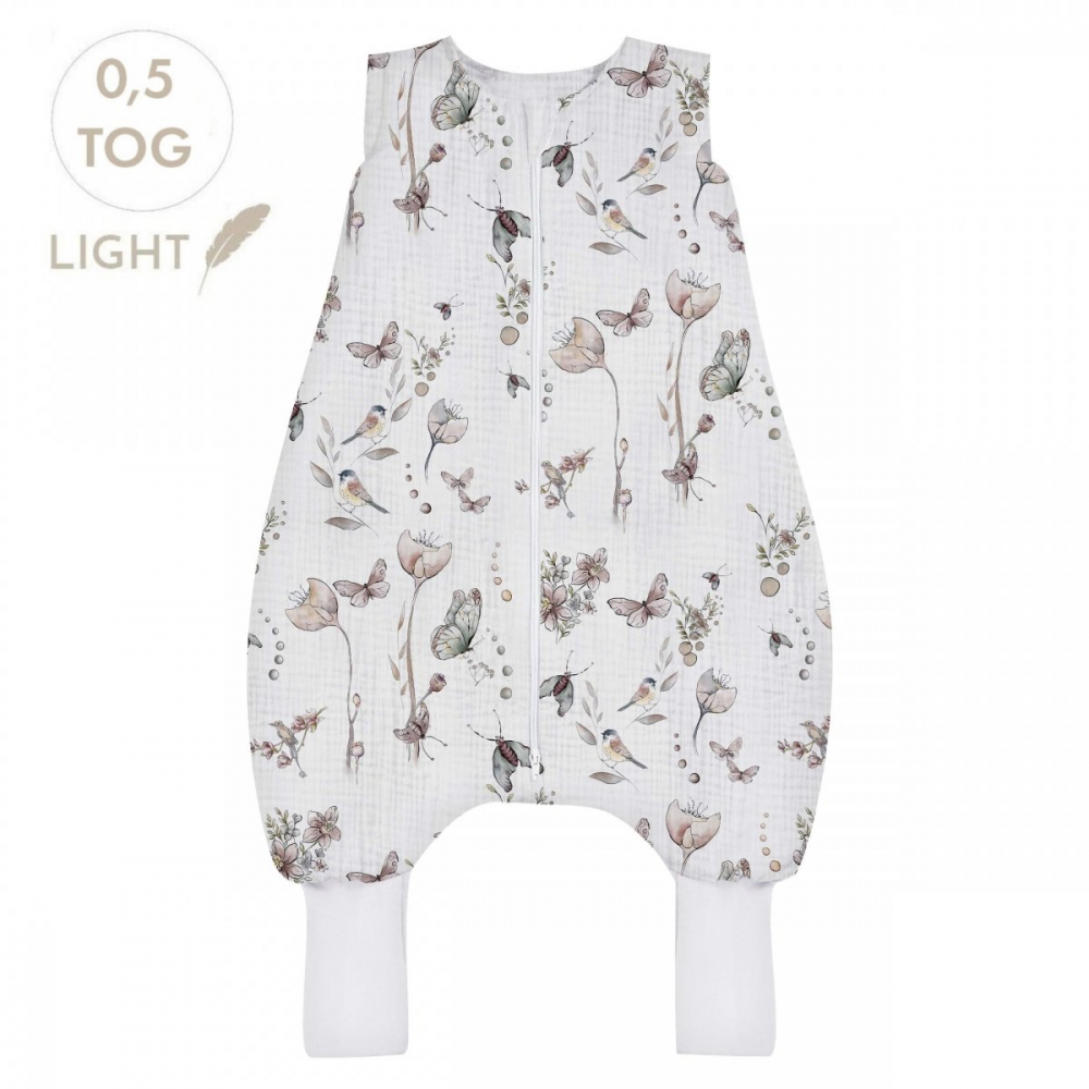 Sac Dormit Muselină Babysteps 0.5 Tog Natura - imagine 7