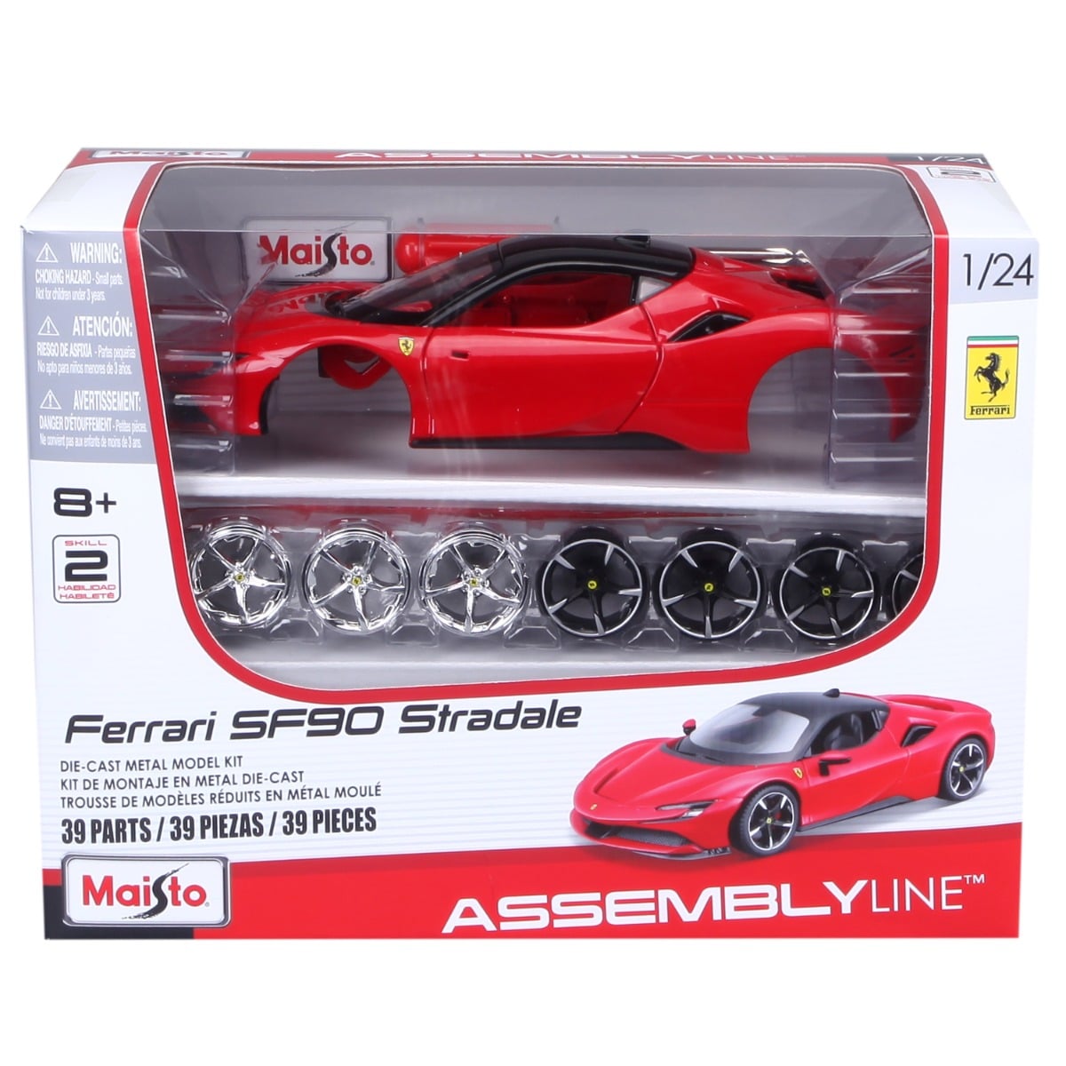 Set Maisto Ferrari SF90 1:24 | 39 Piese