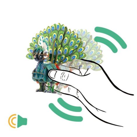 Puzzle 3D Paun cu Sunete Mieredu - Educativ - imagine 5