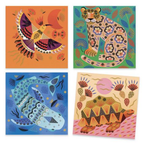 Joc Stampile Djeco Animale - Set Creativ - imagine 5