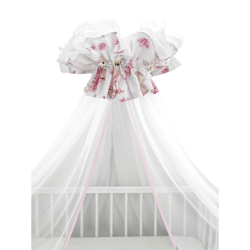 Baldachin MimiNu Pink Ballerina cu Oeko-Tex