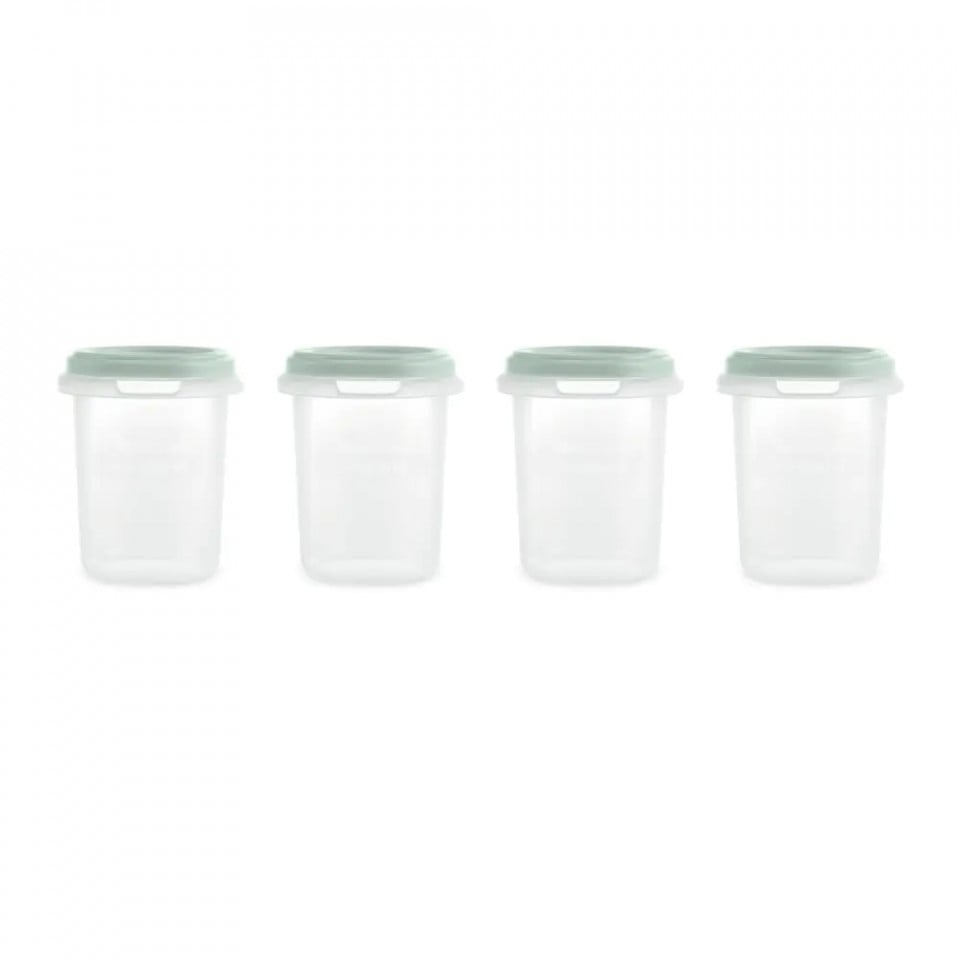 Set 4 Recipiente Ermetice Miniland Mint 250ml - imagine 3