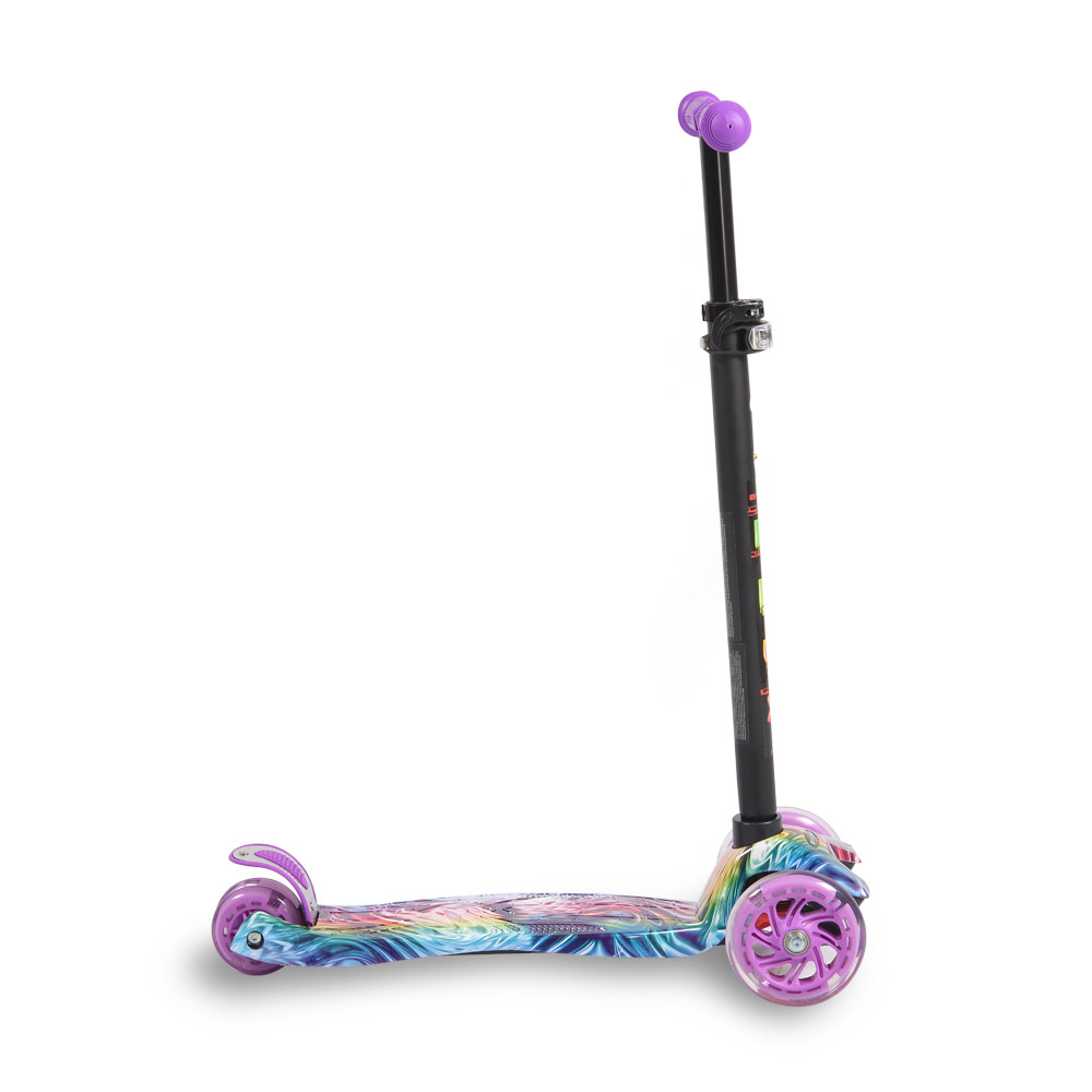 Trotineta Byox Rapture Purple, Reglabila, cu Luminite - imagine 7