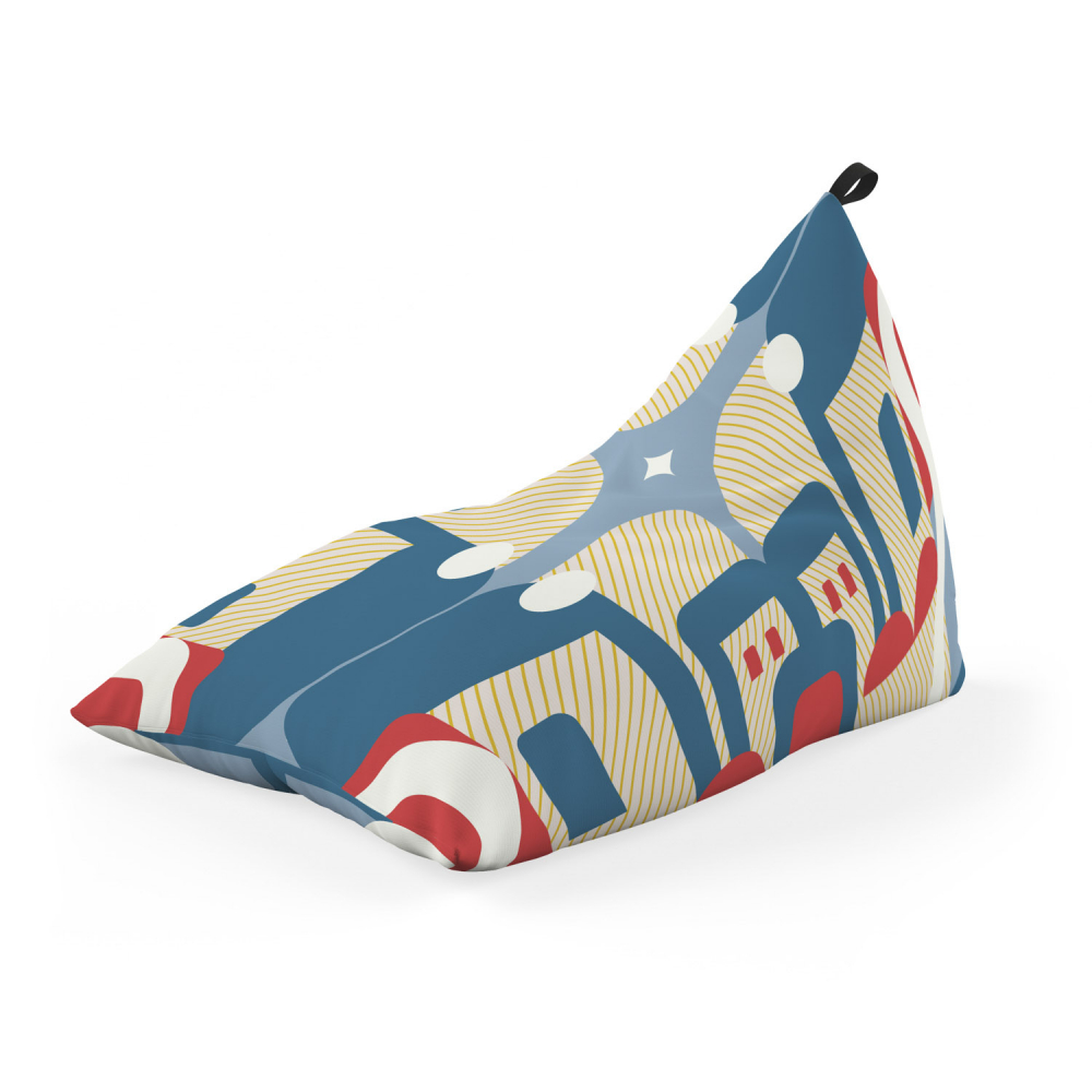 Fotoliu Puf Bean Bag Updeco Lounge Albastru - imagine 5
