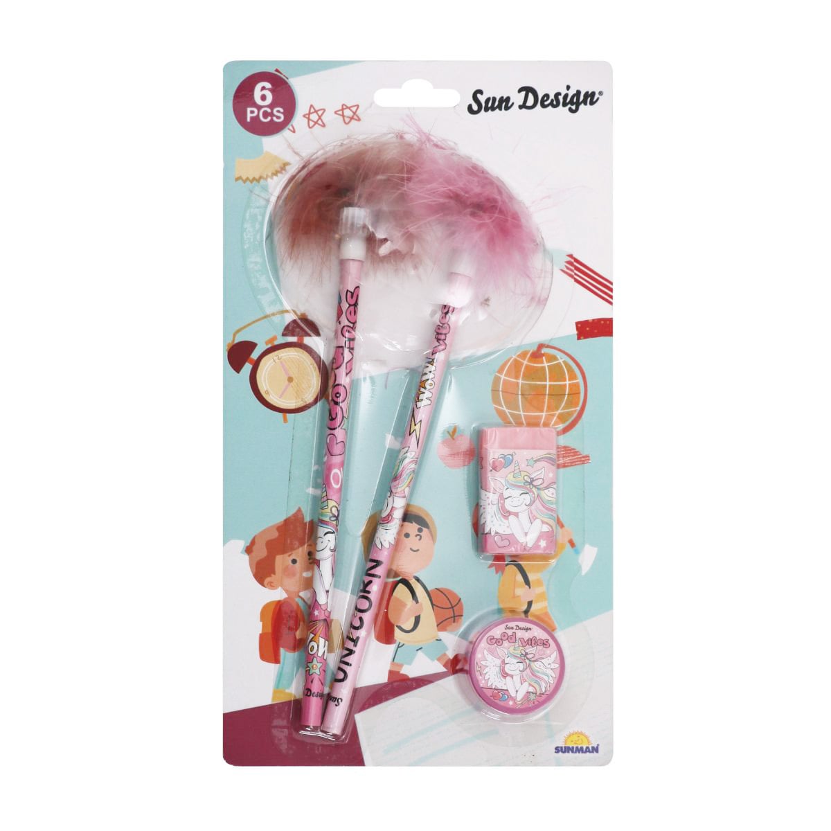 Set Scris Unicorn Sun Design 6 Buc | Magie și Creativitate