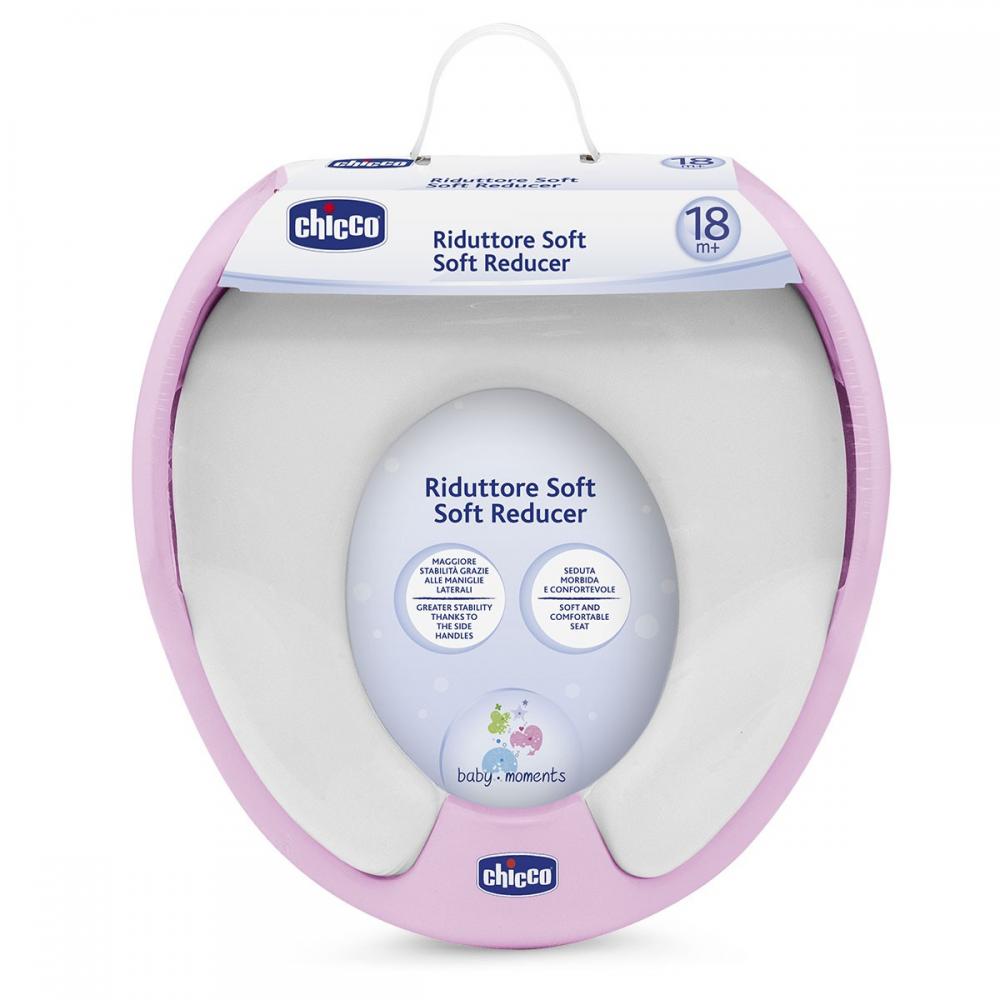 Reductor WC Chicco Soft Roz Confortabil 18luni+