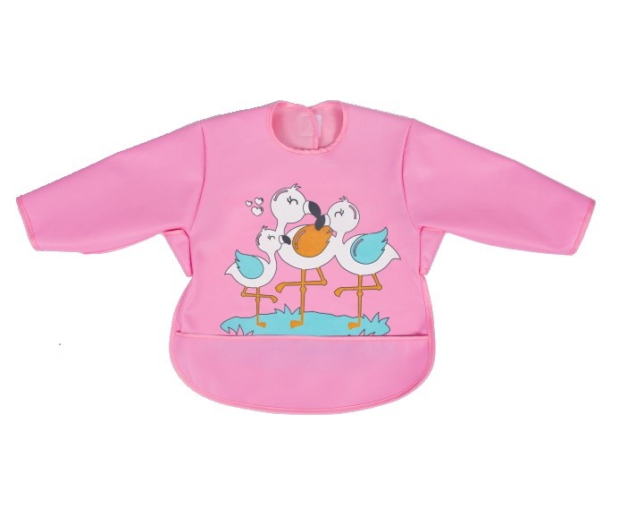 Baveta Impermeabila cu Maneci Sevi Bebe Roz