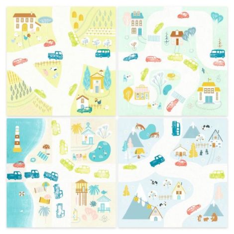 Joc Stampile Trafic Djeco - Creativitate Sigură - imagine 2