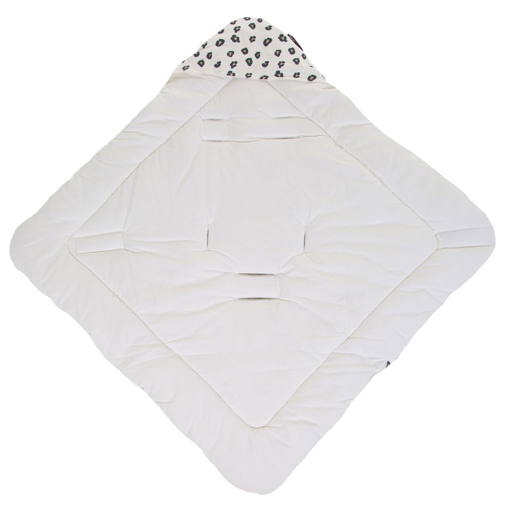 Paturica infasat Childhome Leopard, 75x75 cm
