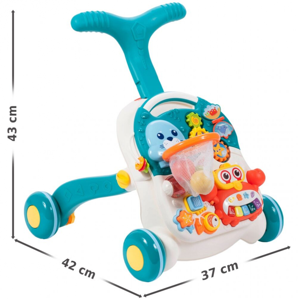 Antepremergator Malplay 2in1 cu Pian și Activități - imagine 11