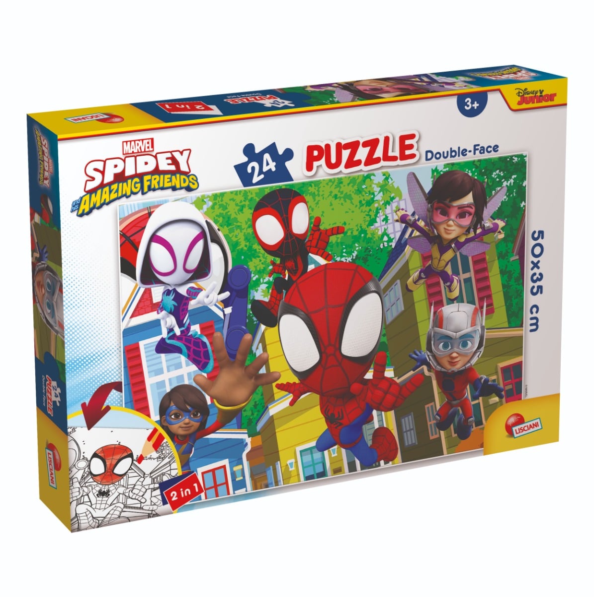 Puzzle Lisciani Marvel Spidey 24 piese 2 in 1