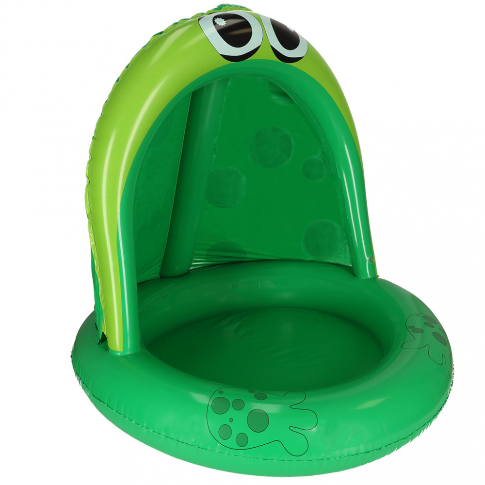 Piscina Gonflabila Broscuta Verde cu Umbrar Ikonka - imagine 3