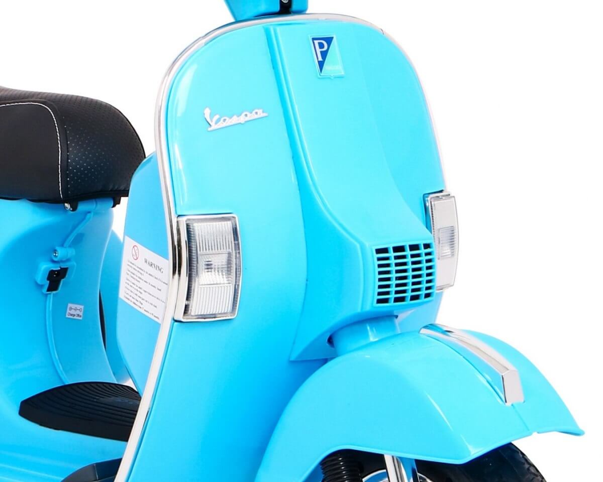 Scuter Electric Vespa PX150 12V Albastru | Autokids - imagine 8