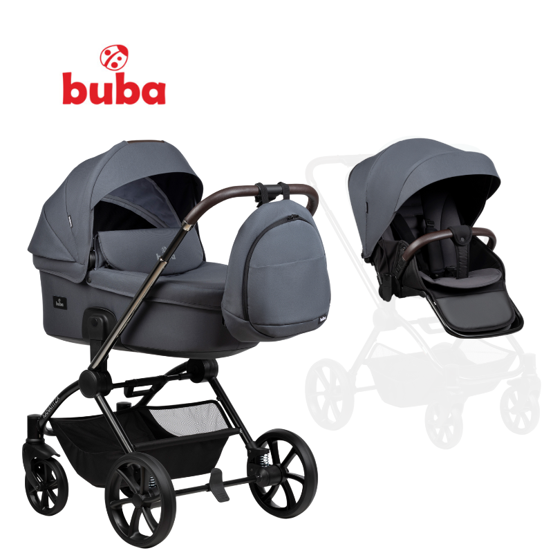 Buba Kanatitza Ebony 2in1 - Carucior Premium - imagine 6