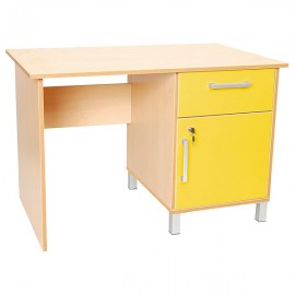 Birou Premium Galben Moje Bambino cu Sertar