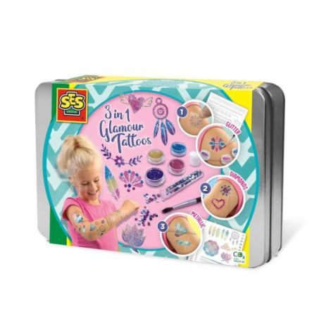 Ses Creative Tatuaje copii 3in1 - Lux și Creativitate