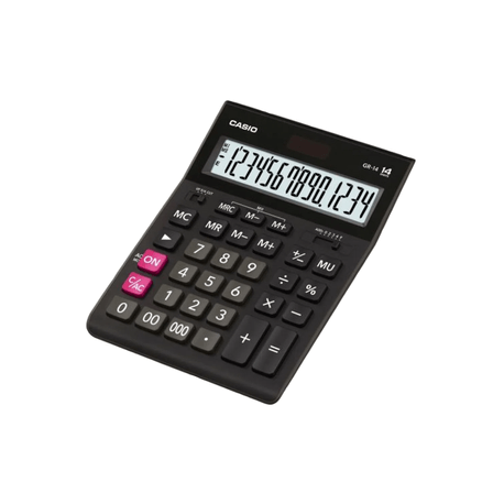 Calculator Casio GR-14-W-EP, 14 cifre, negru