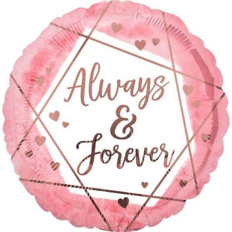 Balon Romantic Amscan Always & Forever 45cm